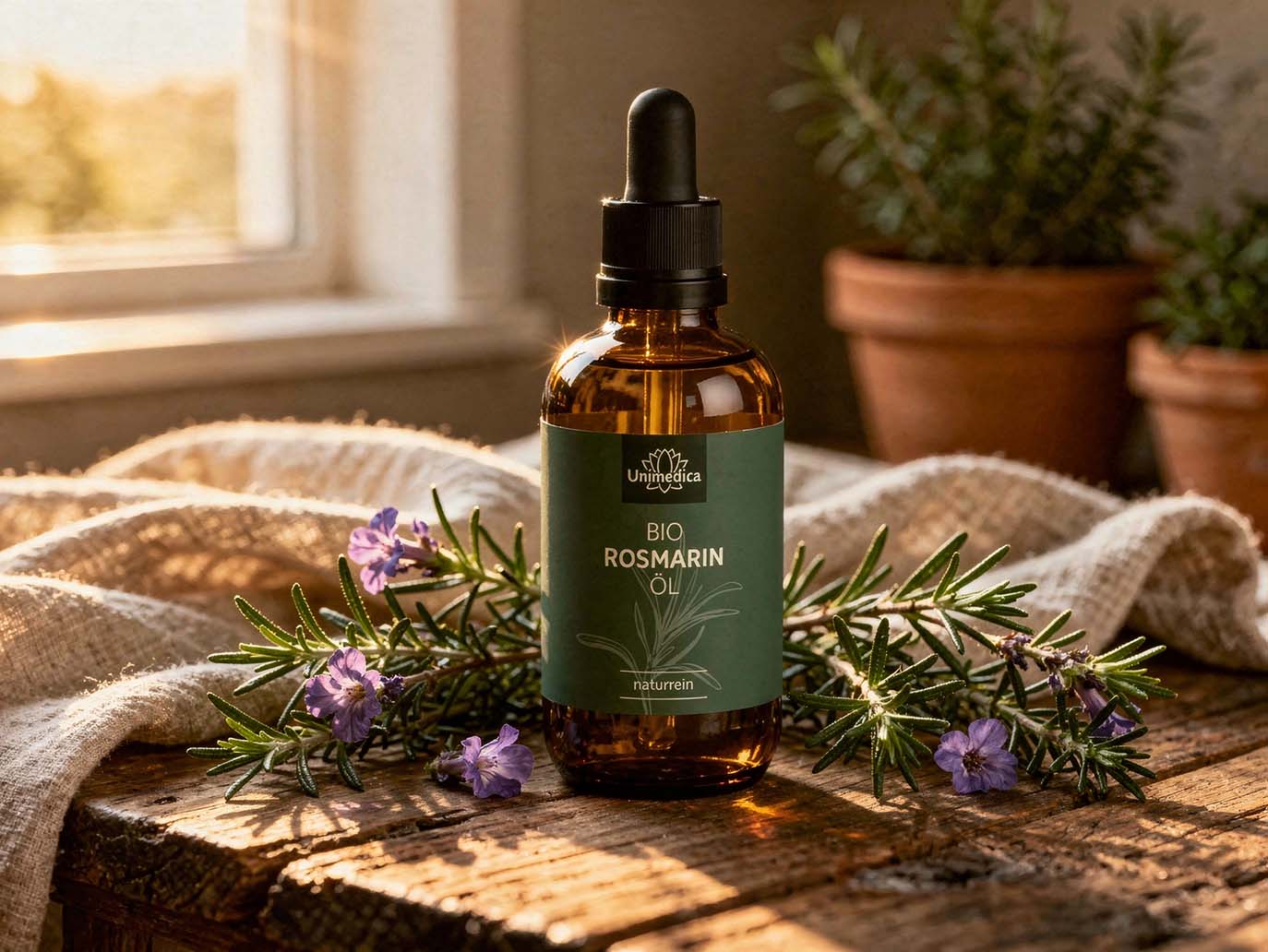 Organic Rosemary Oil  Rosmarinus officinalis  all-natural  30 ml  from Unimedica